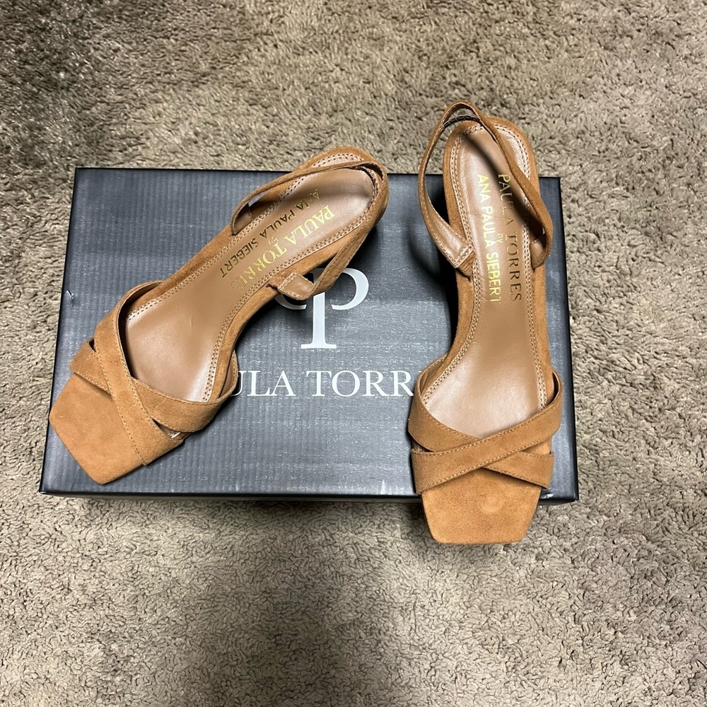 Tan Suede Women's Heels